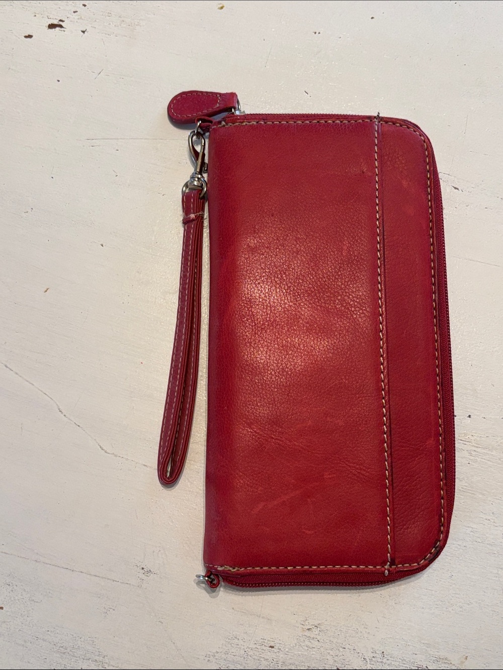 Gianni Bini Red Leather Travel Wallet